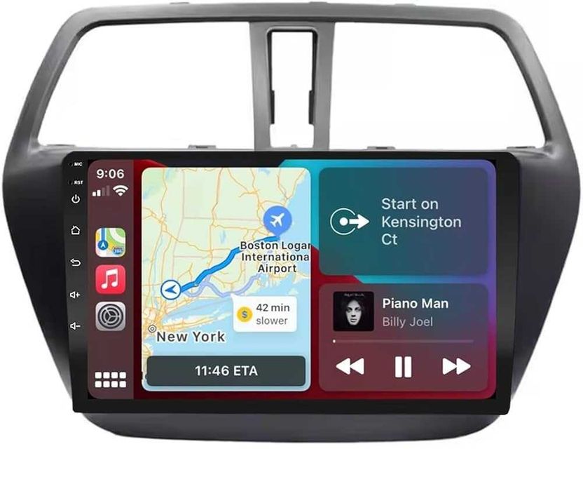 Мултимедия за Suzuki S-Cross, SX4 2, Android, Навигация, Waze, Carplay, Андроид, двоен дин, Suzuki S Cross 2014, 2015, 2016, 2017, година