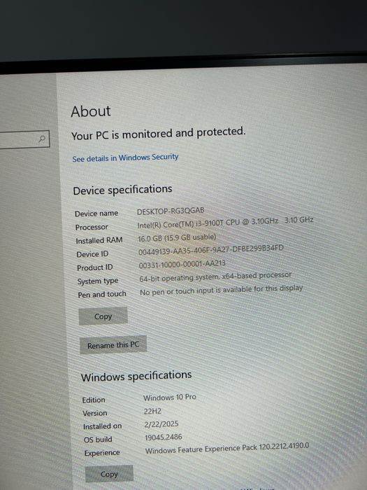 Asus mini pc Pb60 i3-9100T