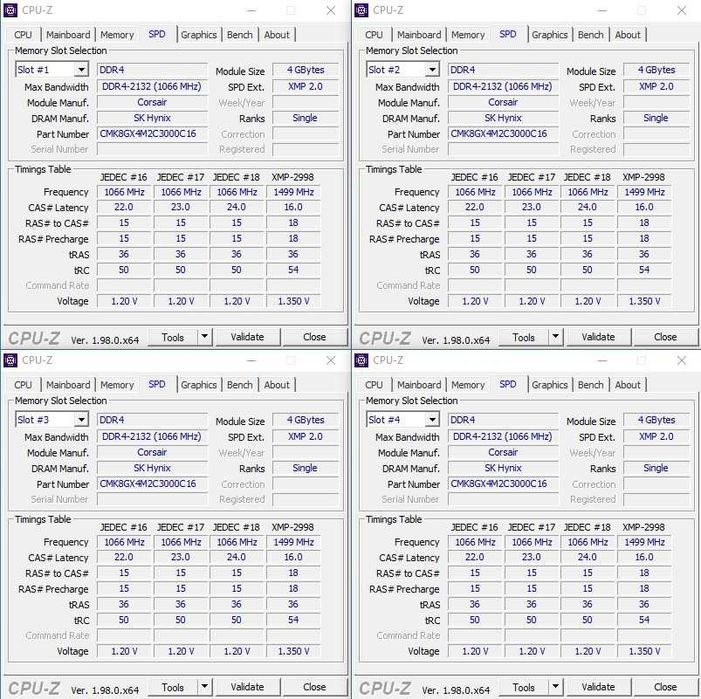 Corsair Vengeance LPX DDR4 рам памет 4GB 3000MHz