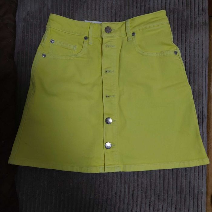 Жълта дънкова пола, Pepe Jeans, размер XS, нова