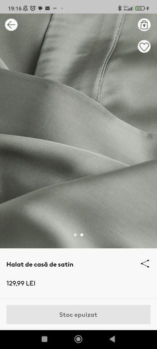 Halat verde satin H&M