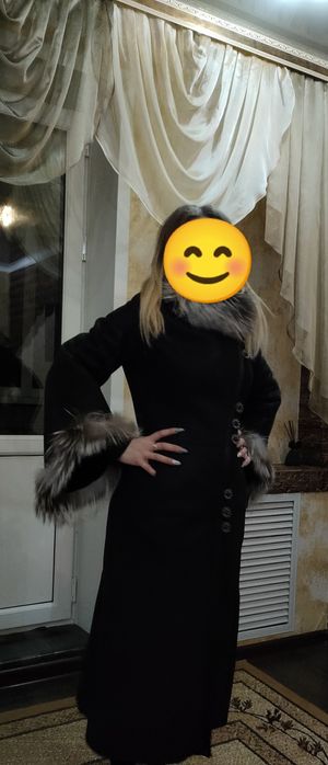 Продам дубленку мутон с чернобуркой