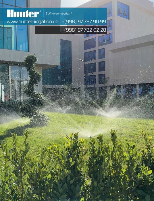 Автоматический полив газона