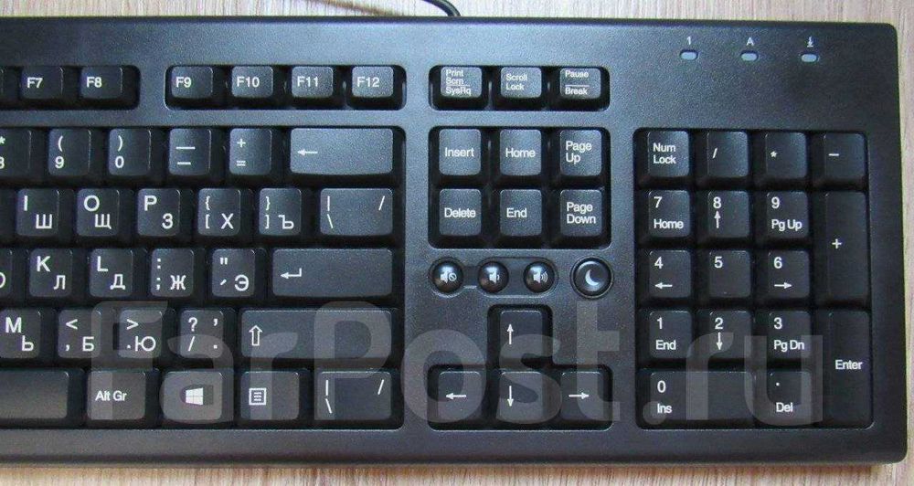 Новая USB-клавиатура HP проводная анг/рус/япон/кор/тай Black офисные+/