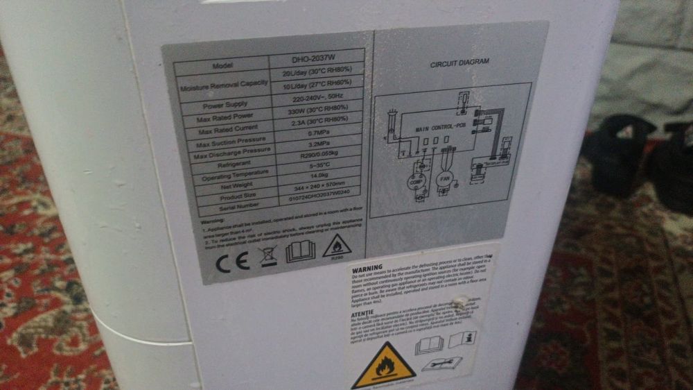 Dezumidificator Star-Light DHO-2037W