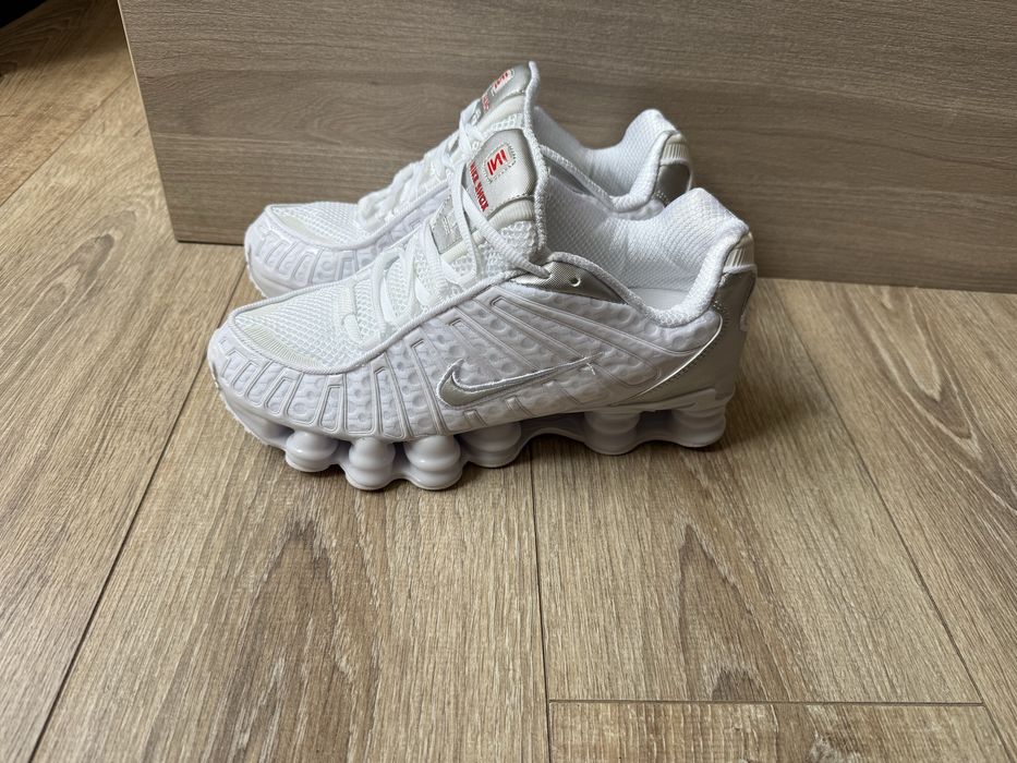 Nike Shox TL White Metallic Silver