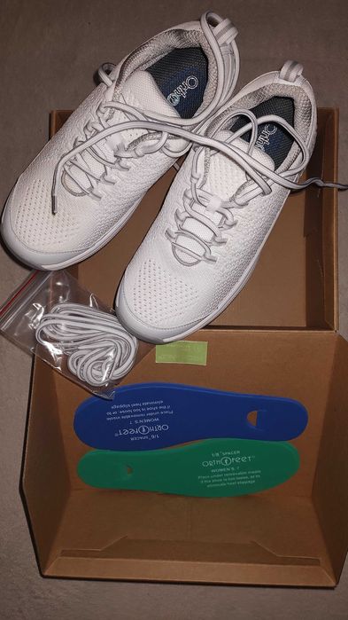 Pantofi Ortopedici OrthoFeet, Marime 37, Alb Coral - Pentru femei