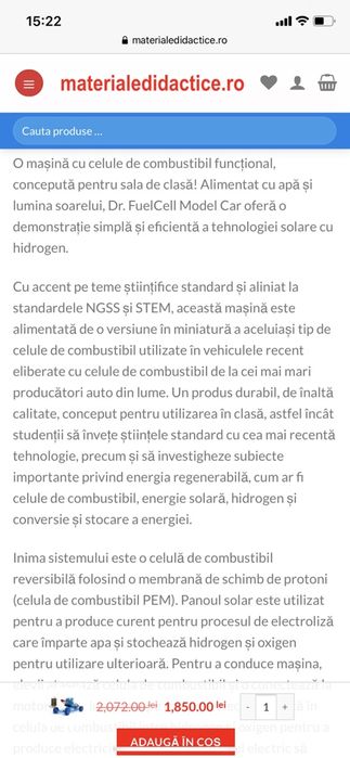 Set masinuta Dr Fuell Cell