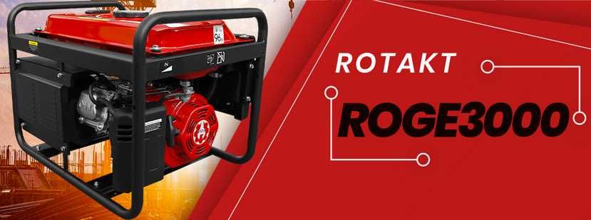 Generator De Curent Pe Benzină Rotakt ROGE3000 3.0 KW, AVR,Iesire  12V