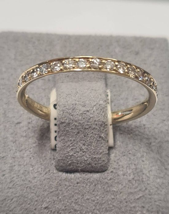 Inel din aur galben 14k, cu diamante naturale, IAU814