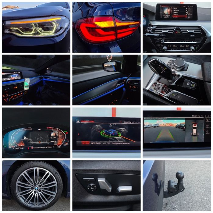 Bmw 520 D / G31/ M-Paket/ 190 Cp / Camere360° ACC/ Line-Side / Keyless Go-Entry / Virtul Cockpit / Faruri Led / Cârlig Electric / 2021