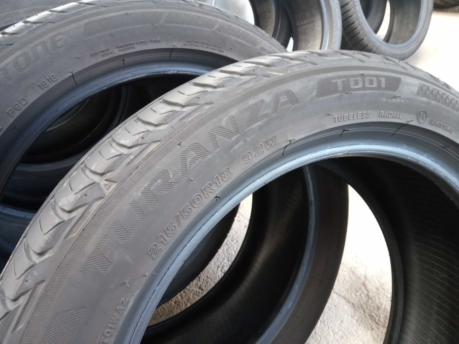 2 летни гуми R18 215/50 Bridgestone Turanza T001 92W с борд