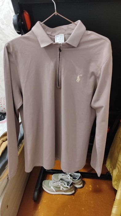 Поло с длинным рукавом