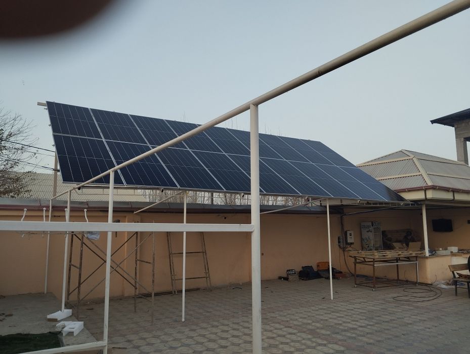 Quyosh panel stansiyasi oʻrnatish 3kw ... 100kw gacha