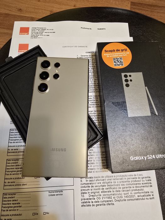 Samsung Galaxy S24 Ultra 512GB, factura si garantie Orange.  PRET FIX!