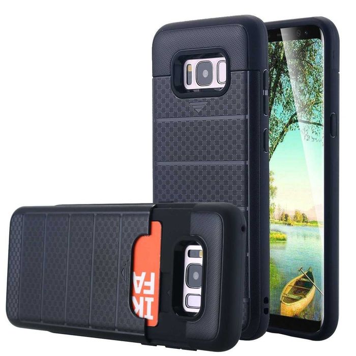 Husa antisoc + Folie full ecran SAMSUNG Galaxy S8 Plus modele diverse