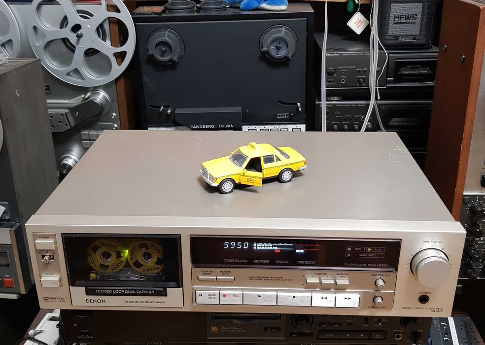 Casetofon Deck Stereo Vintage DENON DR M22 Silver (3 CAPETE)Japan