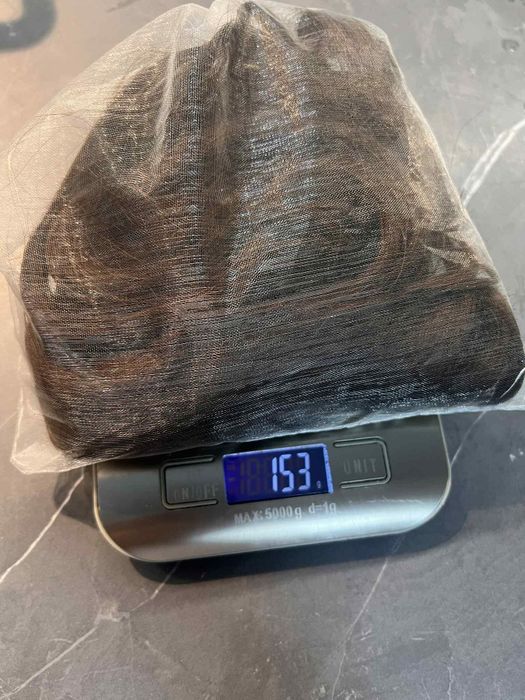 естествена коса два реда