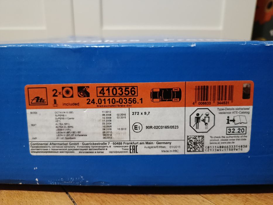 Discuri frana spate ATE