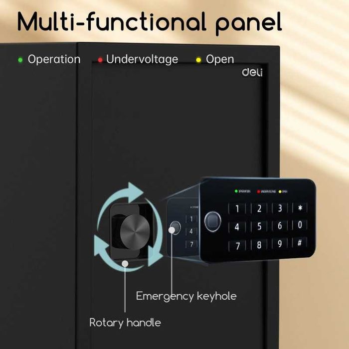 Seyf deli Сейф Дели Цифровой сейф Deli-ET534 36х33х33см Скидки !!!
