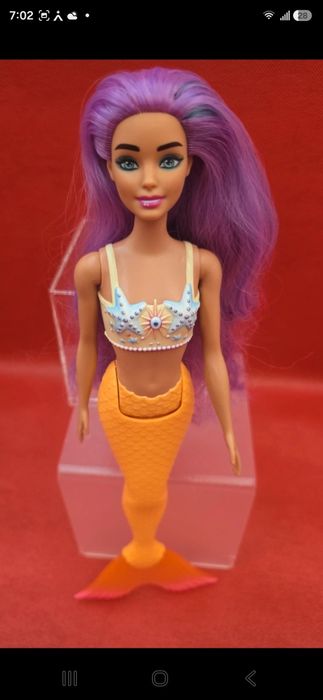 Barbie Sirena cu par lung mov