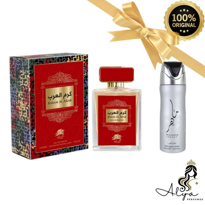 Karam Al Arab 100ml + дезодорант Lattafa Maahir Legacy 200ml