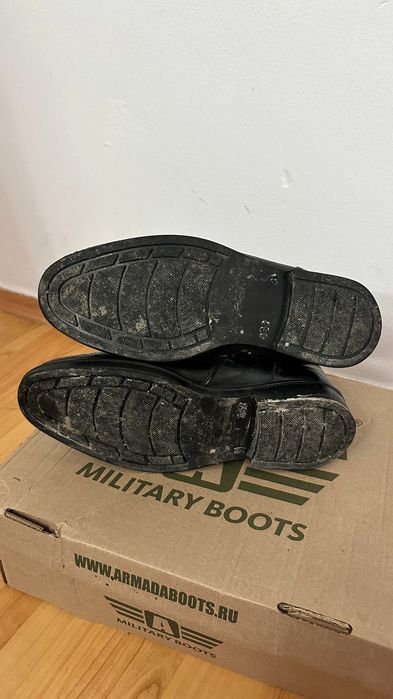 Военные сапог кожаный