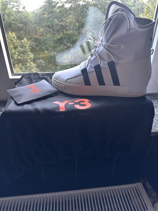 Pantofi sport adidas Y 3 de vara-toamna unisex pe culoarea alb- negru