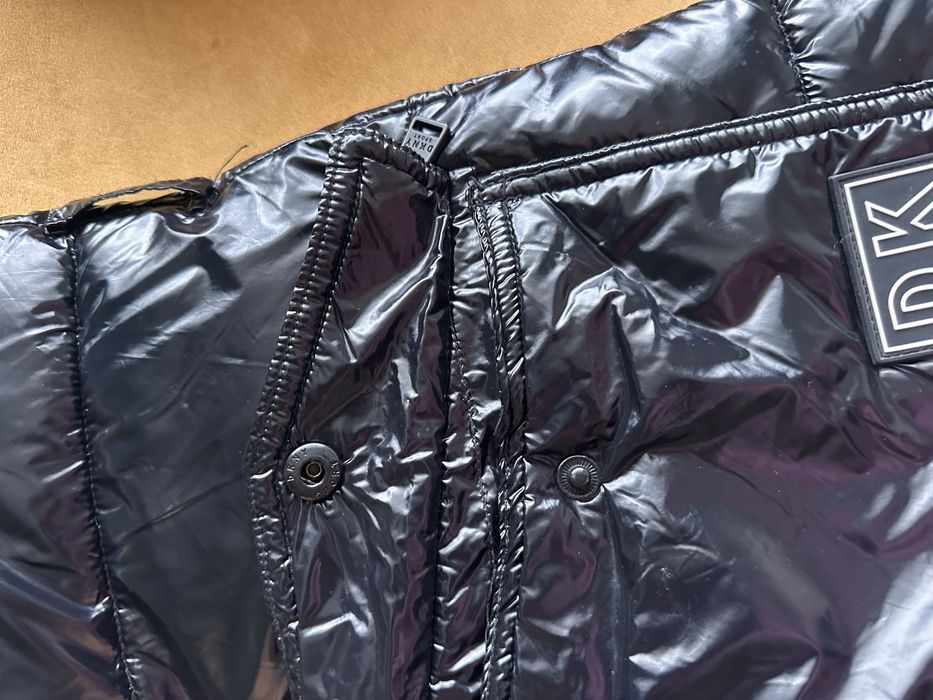 Зимно черно лак яке DKNY