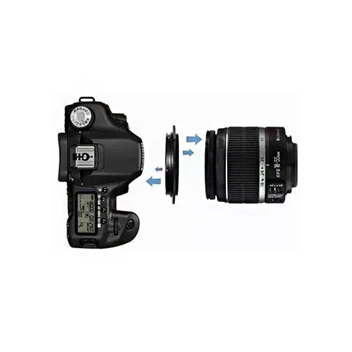 Обръщащ пръстен за обективи Canon и Nikon 52mm 55mm 58mm