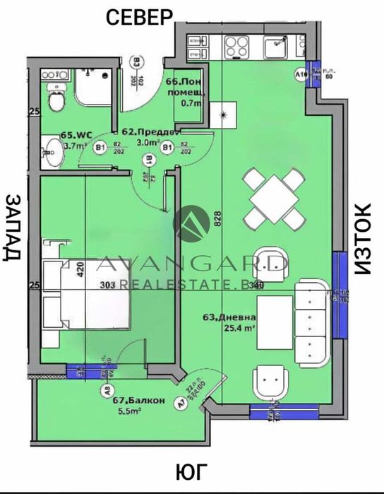 Продава се Двустаен апартамент в Пловдив, Беломорски - 67 кв.м за 891 €/кв.м - Снимка #4