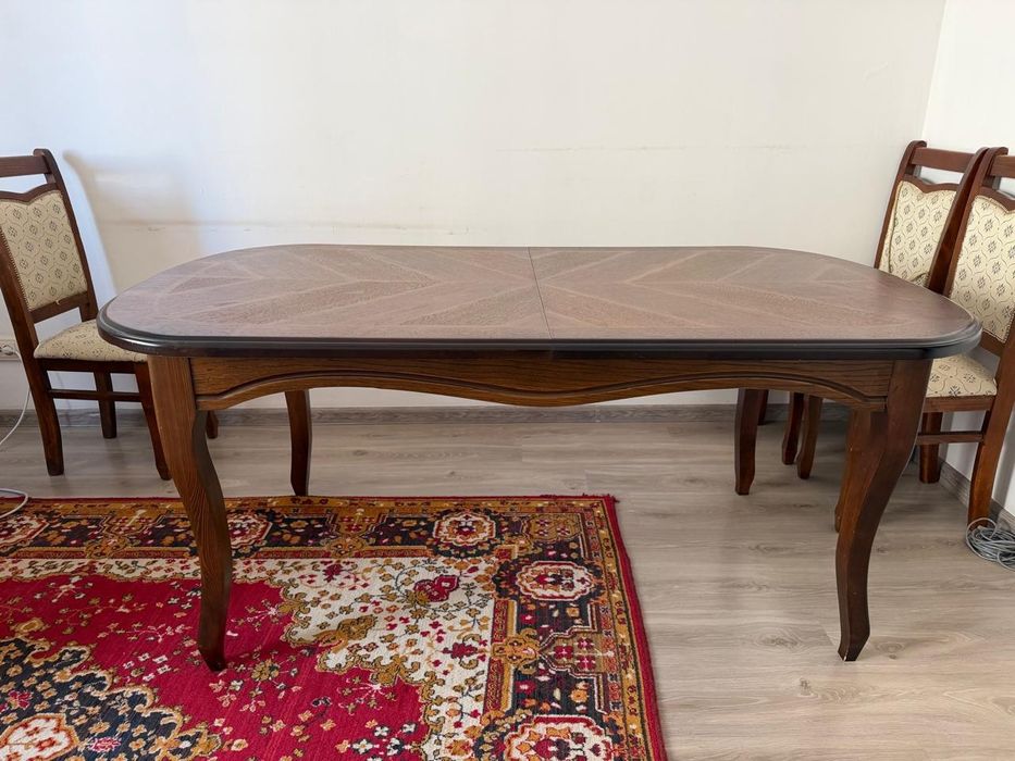 Стол раскладной и 6 стульев, б/у