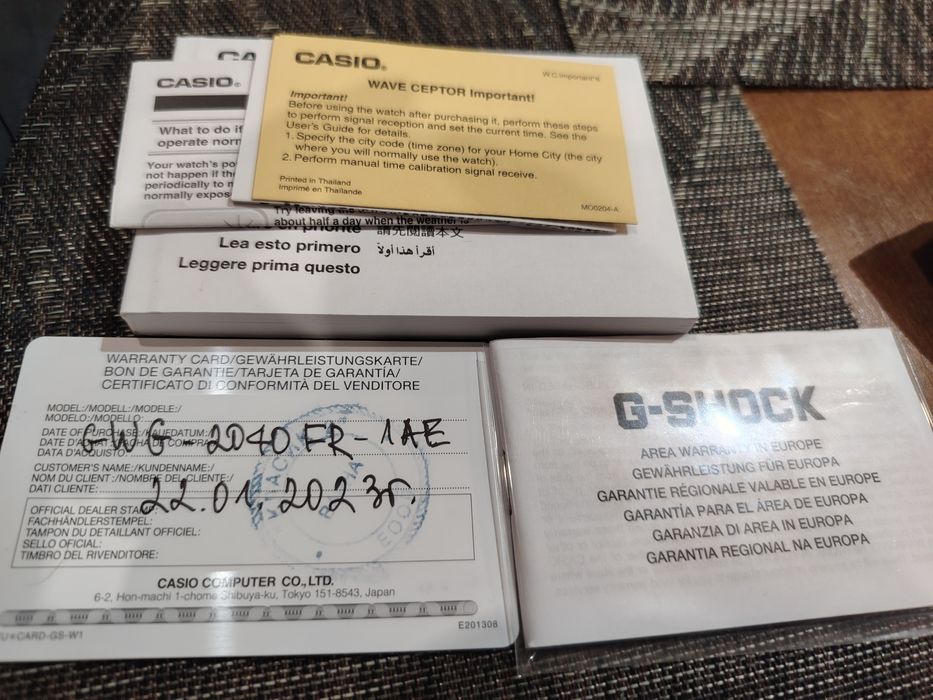 Casio g-shock GWG 2040 FR