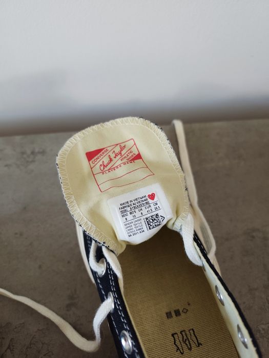 Comme des Garçons PLAY x Converse Chuck 70 Low - Black номер 41-41.5