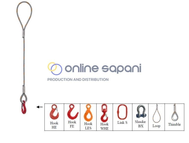 Стоманени сапани с халка и куки 1–4 клона за повдигане, сертифицирани