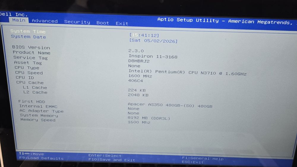 Laptop DELL Inspiron 2 in 1 - touchscreen