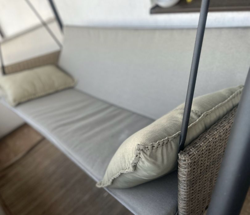 Leagăn balansoar de balcon/terasă – 3 locuri