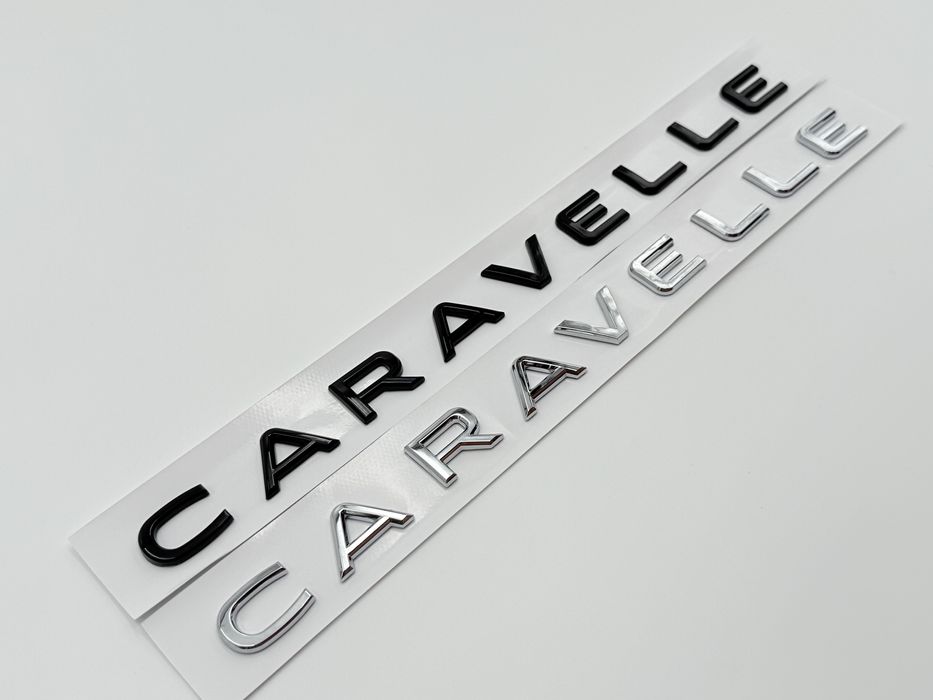 Emblema Compatibila VW Caravelle crom spate