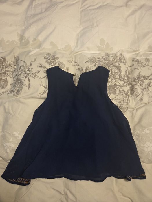 Top Zara basic bleumarin