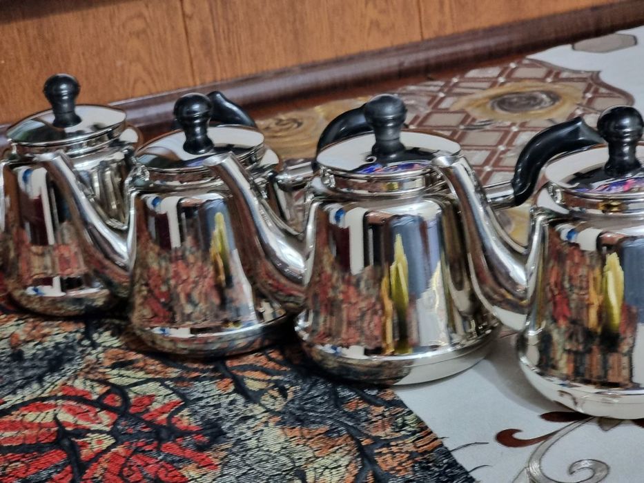 Мелхиор латун чойне .Чайник латун пакрытый никелем Мелхиор