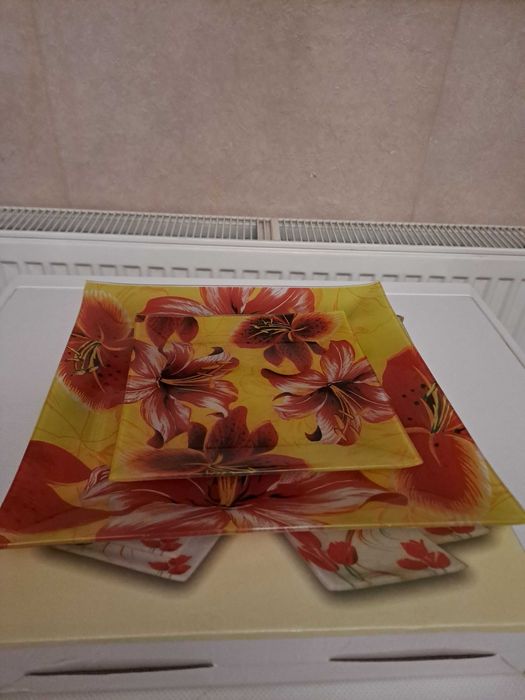 Сервиз за торта стъкло