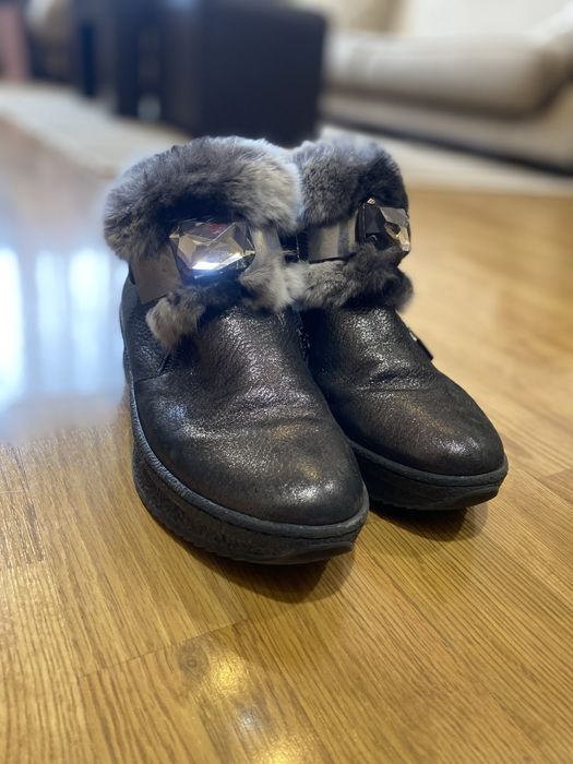 Дамски боти , естествена кожа, 39 номер