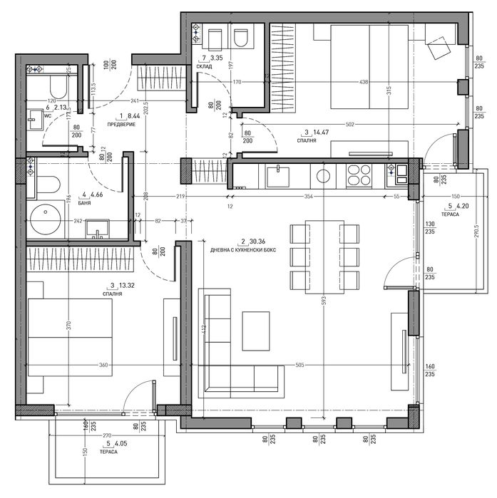 Продава се Тристаен апартамент в София, Малинова долина - 119 кв.м за 2211 €/кв.м - Снимка #6