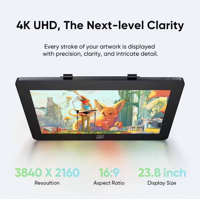 Tableta grafica, XP-PEN, Artist 24 Pro Gen 2 4k 23.8", 16:9, 3840x2160