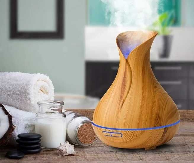 Арома дифузер 400мл с ПОДАРЪК 3 броя етерични масла