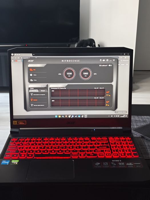 Acer nitro Gaming Laptop RTX 3050 Ti / i5-11400H / 16GB / 144Hz