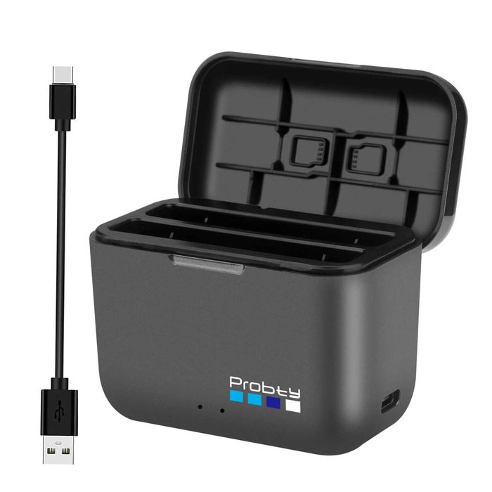 Set 2 acumulatori 2850mAh + incarcator dublu camere Insta360 X5
