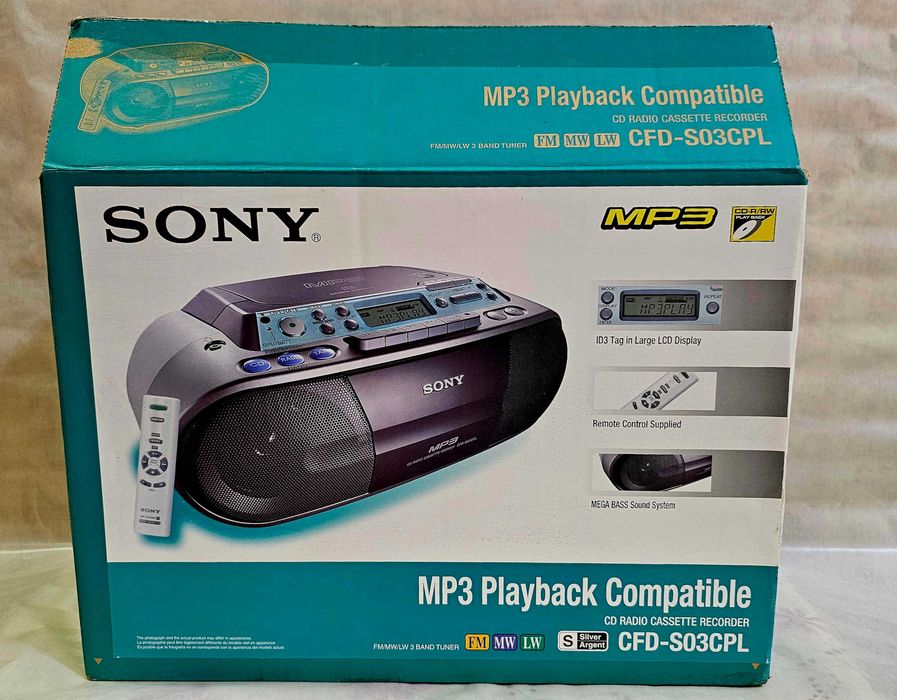 Магнитола Sony CFD-SO3CPL, новая, (for the USA Version)