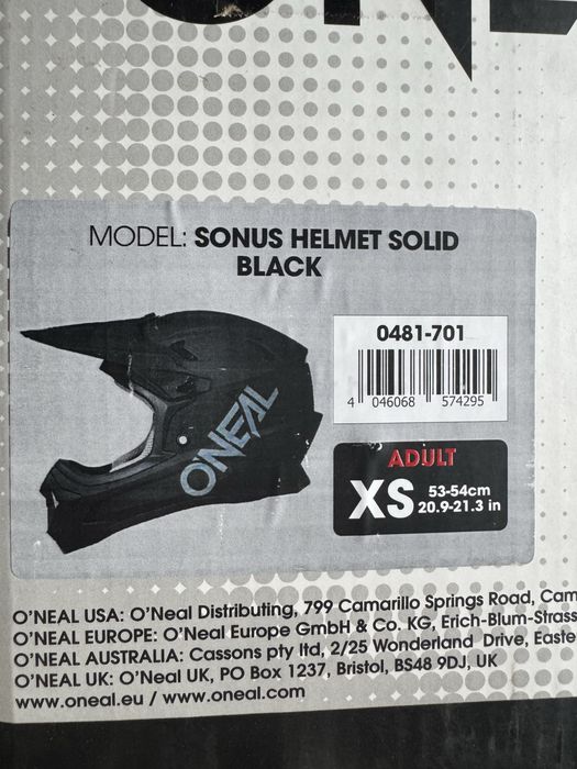 Casca moto cross copii O’neal Sonus , marimea YM , NOU