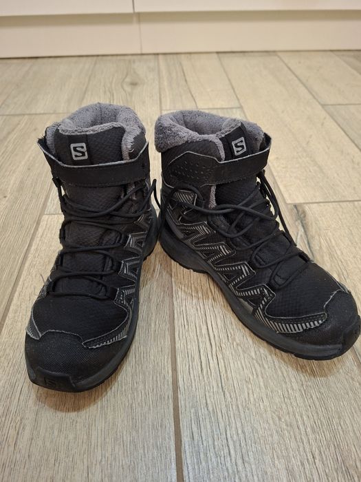 Детски Зимни Обувки Salomon Shoes Xa Pro V8 Winter Cswp J Black/Phan